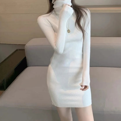 Cozy Charm High Cool Knit Dress