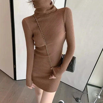 Cozy Charm High Cool Knit Dress