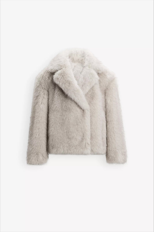 Classic Women’s Faux Fur Coat